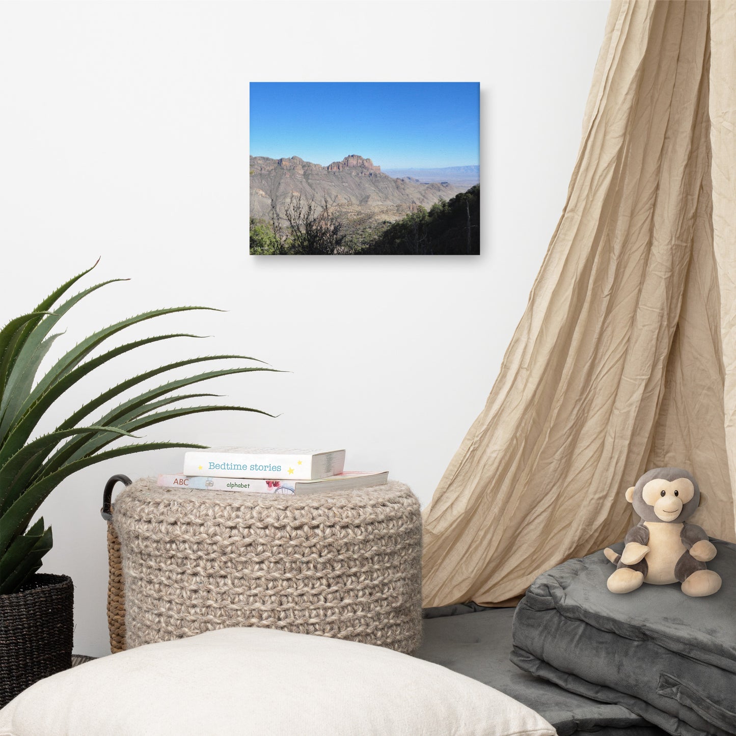 Canvas, View to the south from Chiso Mountains in Big Bend NP 224