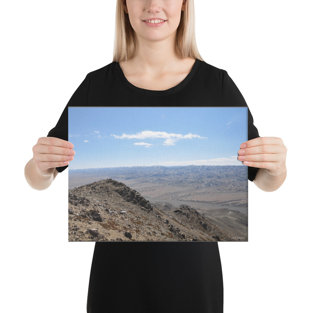 Canvas, photo overlooking Gurvansaikhan Mountains in Gobi