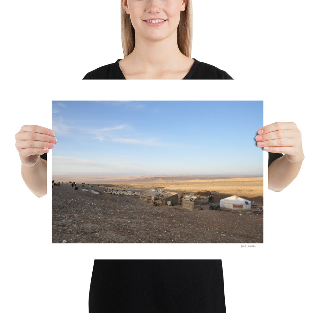 Poster, photo of Gher in Gobi Desert