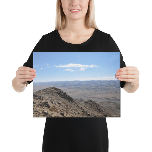 Canvas, photo overlooking Gurvansaikhan Mountains in Gobi